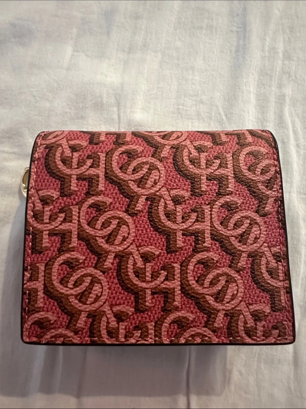Coach Black Compact Snap Wallet